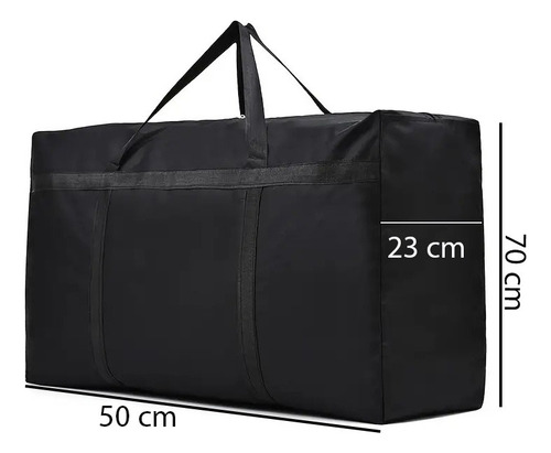 Bolsa Reforzada Reutilizable Mediana Color Negro Lunics Bolsa Poliester Reforzada