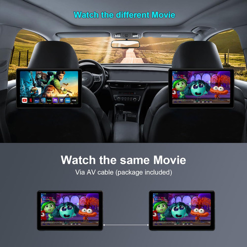 10.1 Pulgadas Android 12 Portátil Coche Tv Monitor Para Asie