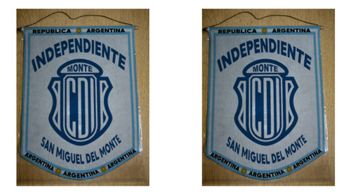 Banderin Chico 13cm Independiente San Miguel Del Monte