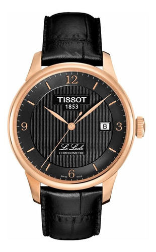 Reloj Tissot Le Locle Automatico Cosc Negro Pvd Para Hombre 