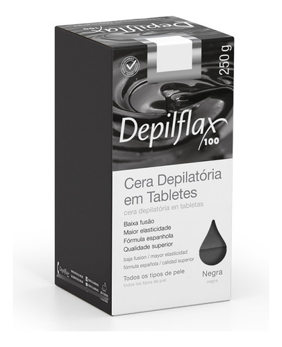 Cera Depilatória Barra Negra 250g - Depilflax