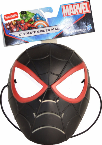 Mascara Spiderman Hombre Araña Negro Lic.original Hasbro