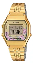 Comprar Reloj Casio Mujer Vintage Digital Original La-680wga-4c Color de la correa Dorado Color del bisel Dorado Color del fondo Dorado