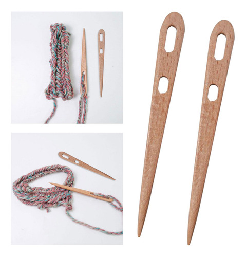 2x De Tricô Diy Fio Tecelagem Suprimentos Para Tecelagem