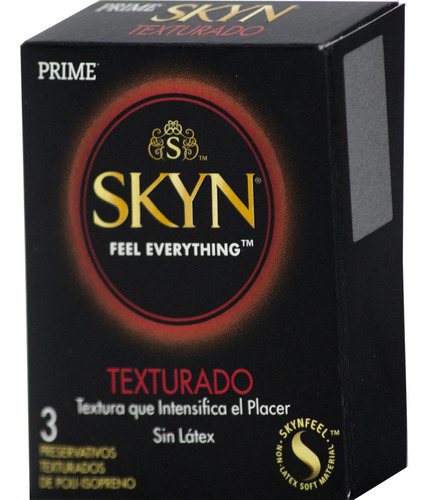 Preservativos Prime Skyn Sin Látex Cajita X 3u | Mayor Calor Variante Texturado
