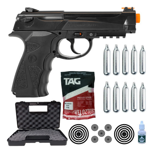Pistola Pressão Airsoft C12 Rossi Co2 6mm Nova Lançamento