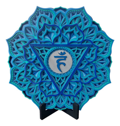 Mandala - Chakra - Multicapas De Madera 