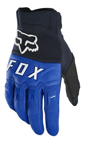 Guantes Moto Cross Enduro Fox Dirtpaw Azul Solomototeam 