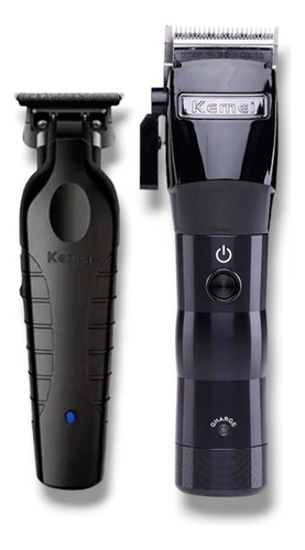  Trimmer Kemei 2299 + Clipper Km 2850 Combo Black