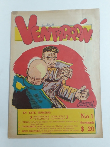 Ventarron 1 . Máximo Carvajal . Año 1955 Chile . 24 Paginas