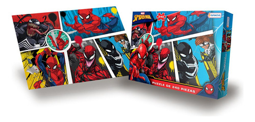 Rompecabezas Spiderman 240pzas 48x33cm.