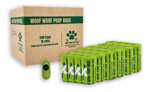 Woof Woof Poop Bags, A Prueba De Fugas, Respetuoso Con El Me