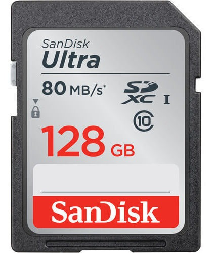 Cartão Sdxc 128gb Sandisk Ultra 80mb/s Uhs-i Classe 10