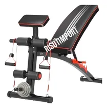 Comprar Banco Con Predicador Abdomen Glúteos Pierna Pecho + Ligas