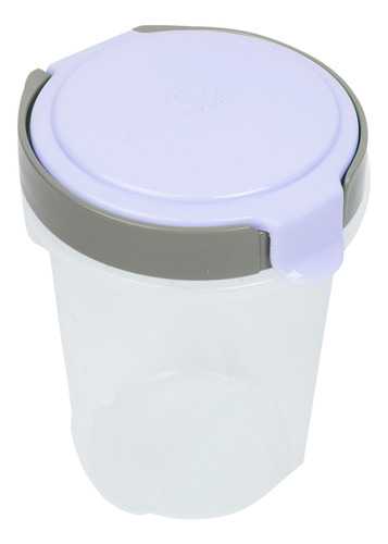 Tarro Contenedor 2l Tapa Violeta Flip Top Crom