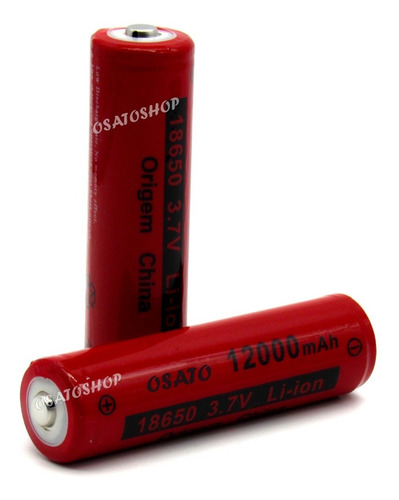 Bateria 18650 8800mah 3.7v Recarregável, Com Chip Proteção