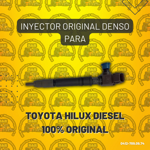 Inyector Original Denso Para Toyota Hilux Diesel 100% Origin