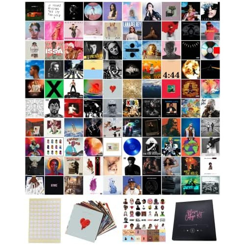150 Pcs | Posters Wall Collage Kit, Album Cover Posters...