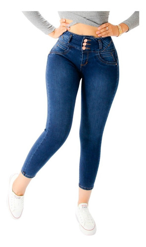 Jeans Stretch Levanta Pompi Tobillero Michaelo Jeans Ref6507