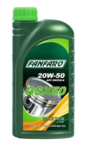 Aceite Semi-sintetico Fanfaro Gsx50 20w-50 1l Semi (026)