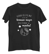 Comprar Remera Niño Color  Tengo El Mejor Hermano Mundo Mundial