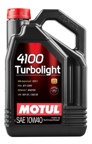 Óleo Motul 4100 Turbolight 10w40 (4lts)