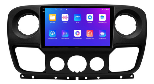 Multimidia Renault Master 9p Android Carplay 4/64gb + Ré