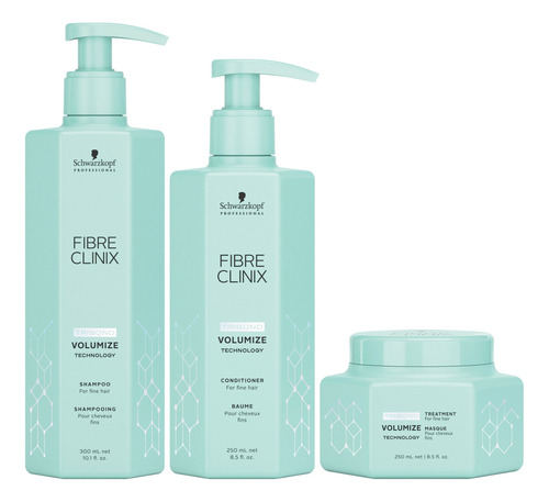 Schwarzkopf Fibre Clinix Volumen Shampoo Enjuague Máscara