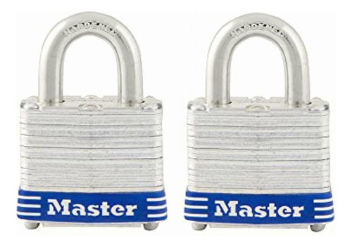 Master Lock 3t Juego De Candados Laminados De Ancho, 40 Mm,