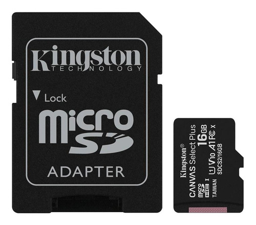 Cartão De Memória Kingston Canvas Select Plus 16gb 100mb/s