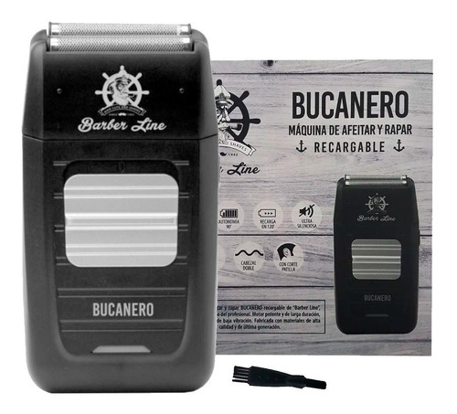 Maquina Afeitadora Shaver Eurostil Bucanero Recargable Foil