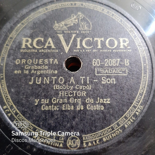 Pasta Hector Y Su Gran Orq De Jazz Rca Victor C144