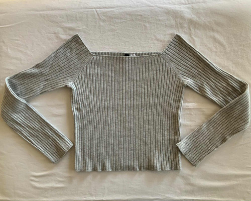 H&m. Sweater Gris Mujer. Talle S #pup107