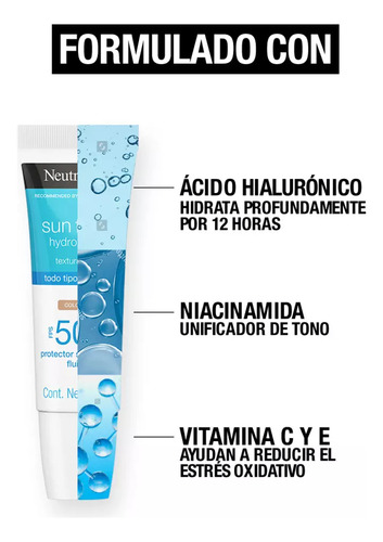 Protector Solar Fps50 Neutrogena Sun Fresh 40ml | Color 2.0