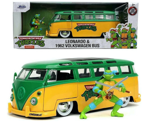  1962 Vw Bus Combi  Teenage Mutant Ninja Turtles  1:24 Jada