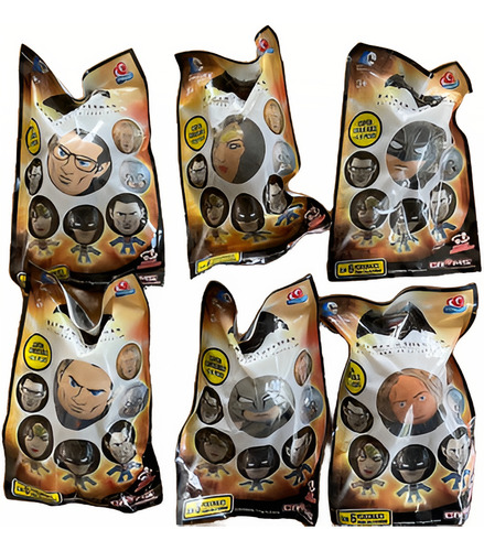 Colección Llaveros Batman Vs Superman Vuala Gamesa 6 Pza (Usado)