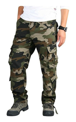 Pantalones De Combate De Camuflaje De Trabajo Para Hombre 1