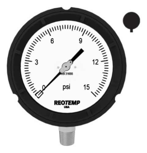 Manómetro De Proceso De (0 A 15) Psi