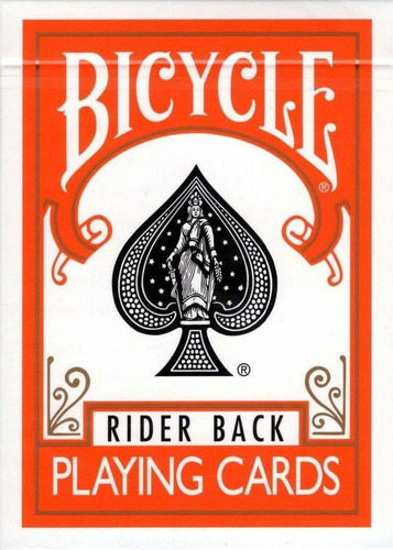 Naipes De Poker Naranja Rider Back Bicicleta  Poker Tama Npk
