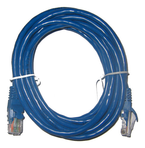 Cable De Red Patch Cord Azul Categoría 6 1.5 Metros Nnet
