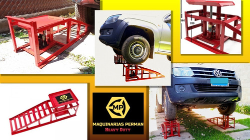 Imagen 2 de 10 de Elevador Para Autos Y Camionetas - Rampa Hidráulica - 2 Ton