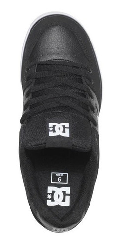 Imagen 4 de 10 de Tenis Dc Shoes Pure Black Black White Skate Hombre