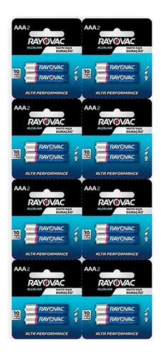 16 Pilhas Alcalinas Rayovac Pequena Aa (multiblister)