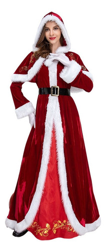 Navidad Interpreta El Vestido Rojo Femenino De Papá Noel