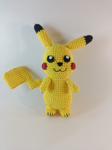 Pikachu Tejido Amigurumi Hecho A Mano 20 Cm