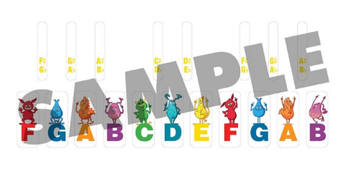 Easiest Piano Course: Note Finder & Keyboard Sticker Set.