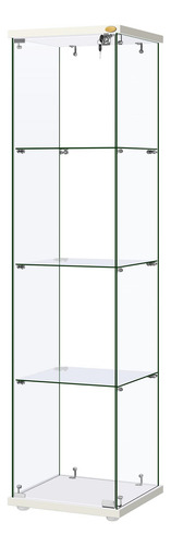 Vitrina De Cristal 4 Capas 40 X 40 X 159 Cm Con Cerradura