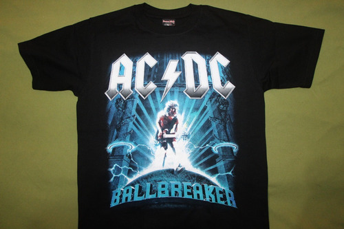 Gusanobass Playera Rock Metal Ac Dc For Ballbreaker Med