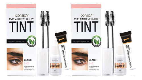 Ddmispo Kit De Tinte Para Pestañas Y Cejas De Larga Duración