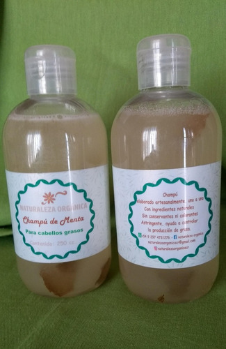 Shampoo Y Acondicionador De Menta Para Cabellos Grasos